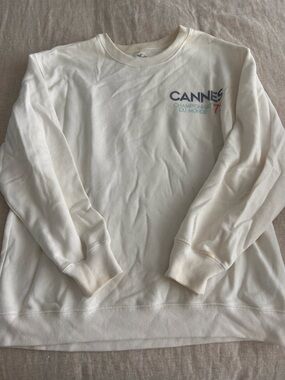 Hollister Cannes Graphic Crewneck Sweater - White